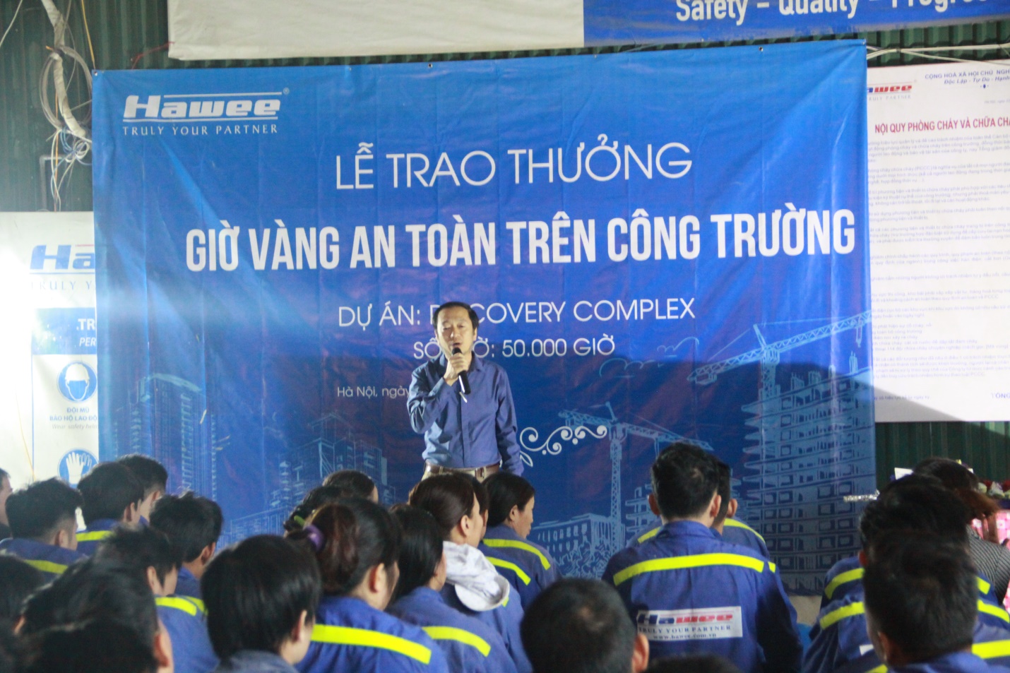 Ông Trần Đình Nhu- Chỉ huy trưởng dự án Discovery Complex phát biểu tại buổi lễ