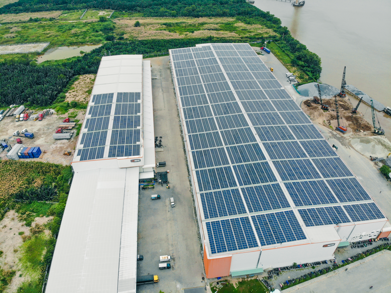 Điện mặt trời áp mái - Dự án công ty cổ phần Depot Sài Gòn