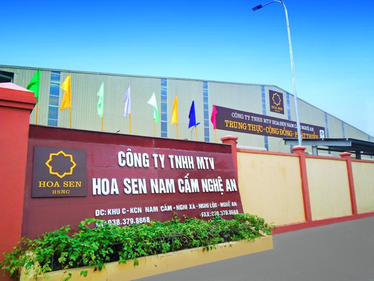 Hoa Sen Nghe An corrugated iron factory